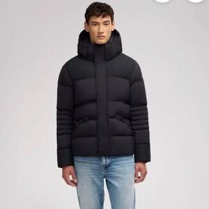 Pajar Men's Titan Mixed Media Puffer with Removable Hood Black X Large $585